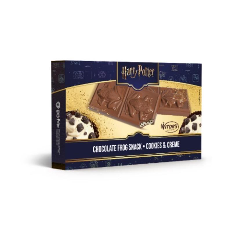 Tablette chocogrenouille fourée chocolat au lait et biscuit caco - Harry Potter