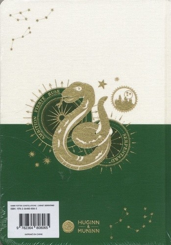 Carnet constellations Serpentard - Harry Potter