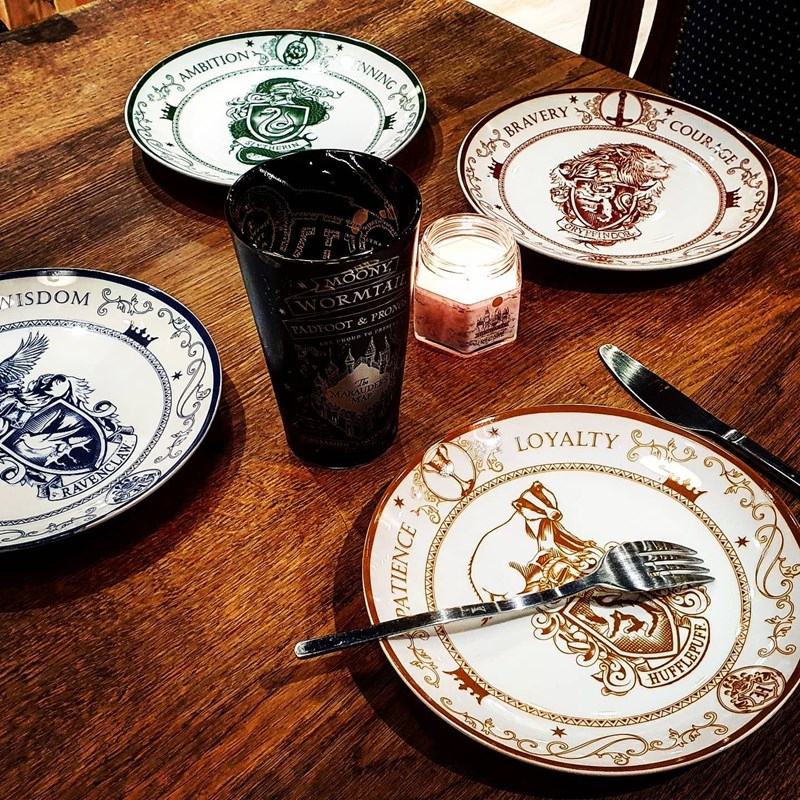 Set de 4 assiettes Harry Potter - Les 4 Maisons de Poudlard