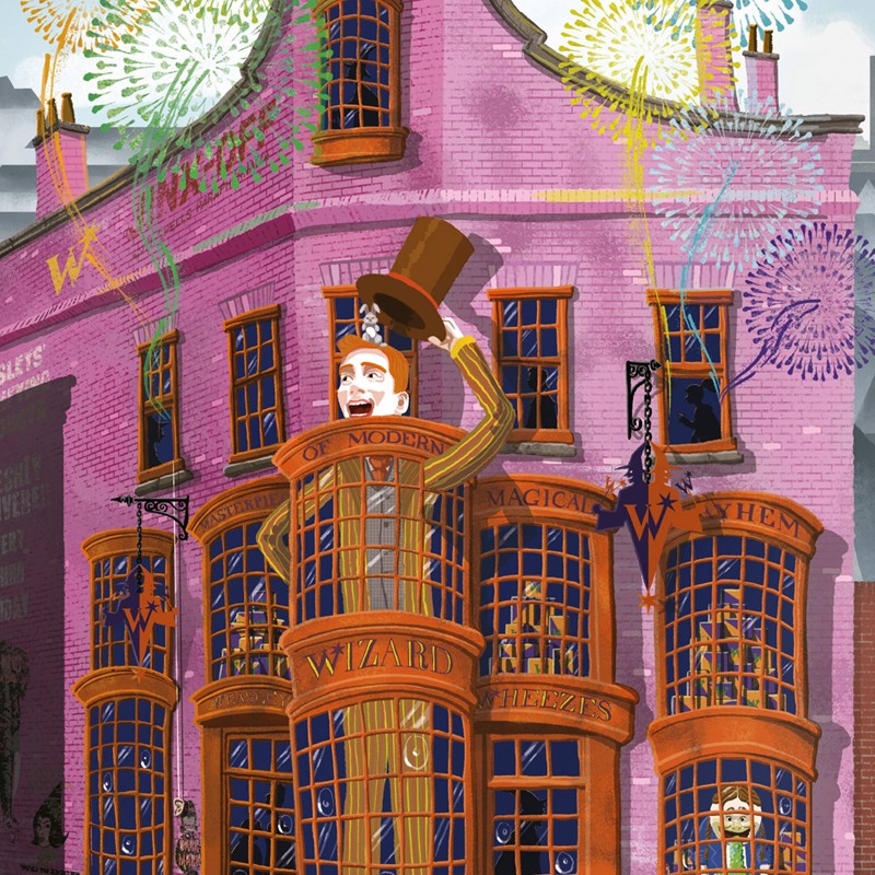 Cartes postales Mystères - Série 02 Les boutiques du Chemin de Traverse