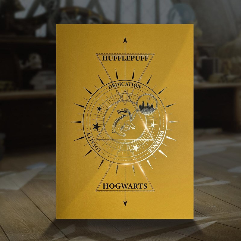 Artprint Poufsouffle dorure à chaud - Harry Potter