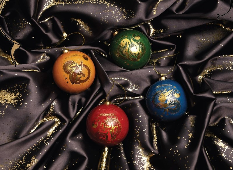 Lot de 6 boules de Noël Harry Potter - Yule Houses