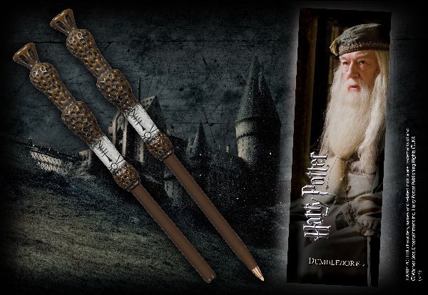 Stylo-baguette & marque-page Dumbledore